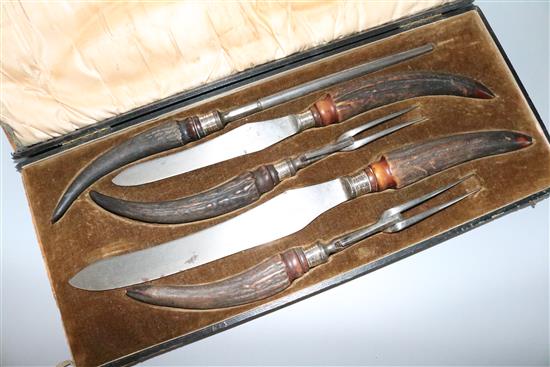 Cased carving set